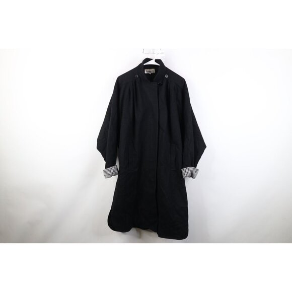 Vintage Jackets & Blazers - Vintage 80s 90s Streetwear Womens Medium Dolman Sleeve Wool Overcoat Jacket USA
